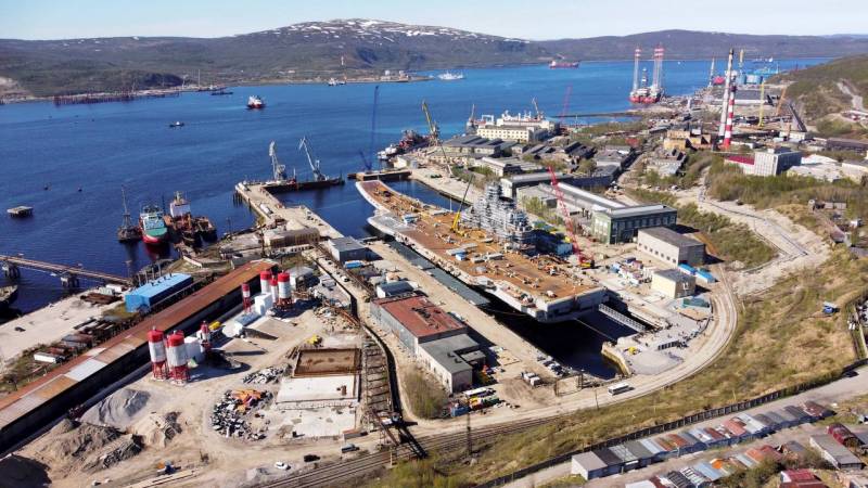 Источник назвал сроки начала докового ремонта авианесущего крейсера «Адмирал Кузнецов»